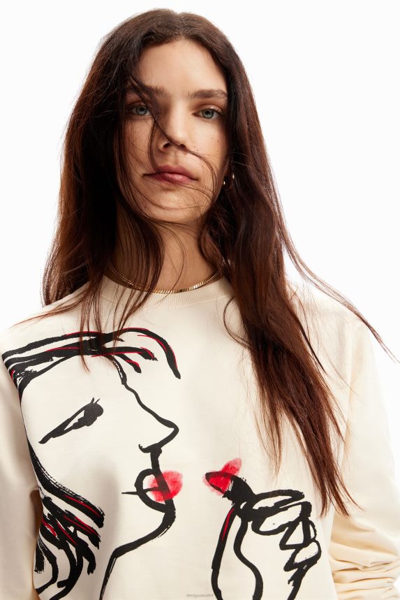 Women DesigualArty illustration sweatshirt Clothing 68X240937