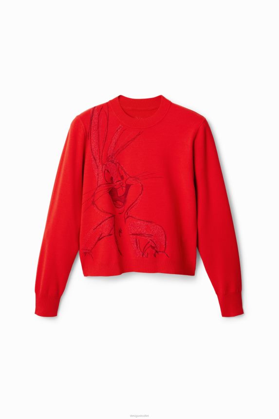 Women DesigualBugs Bunny embroidered pullover Clothing 68X240801