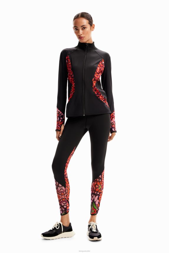 Women DesigualButterfly sporty jacket Clothing 68X240157