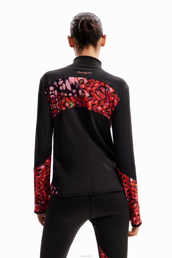 Women DesigualButterfly sporty jacket Clothing 68X240157