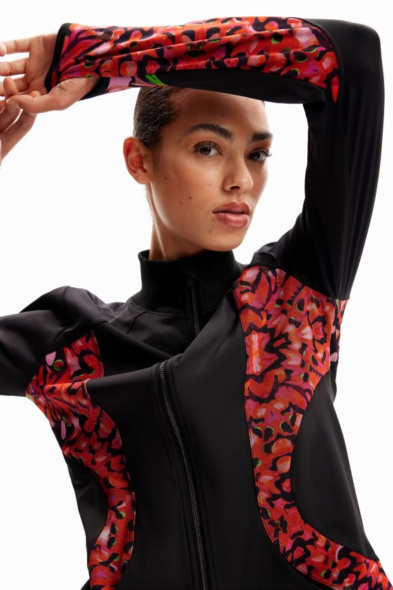 Women DesigualButterfly sporty jacket Clothing 68X240157