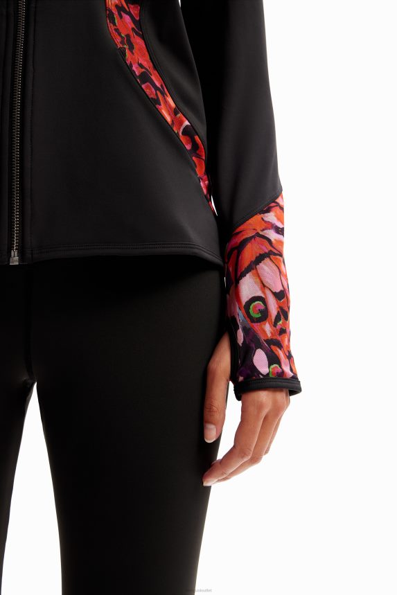 Women DesigualButterfly sporty jacket Clothing 68X240157