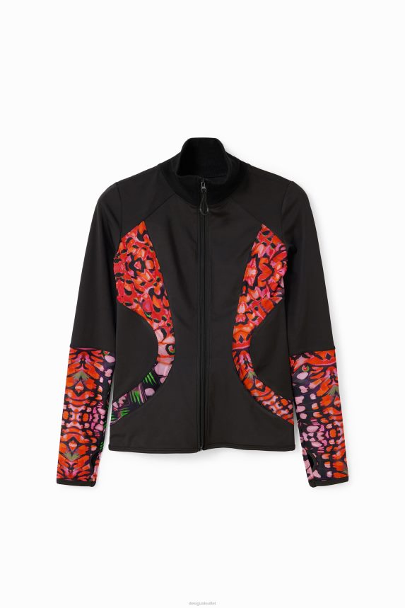 Women DesigualButterfly sporty jacket Clothing 68X240157