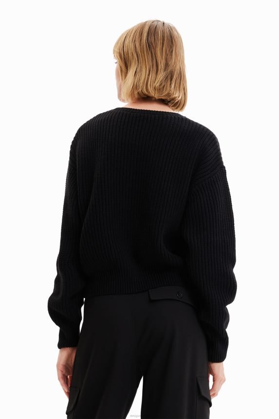 Women DesigualEmbroidered floral pullover Clothing 68X2402