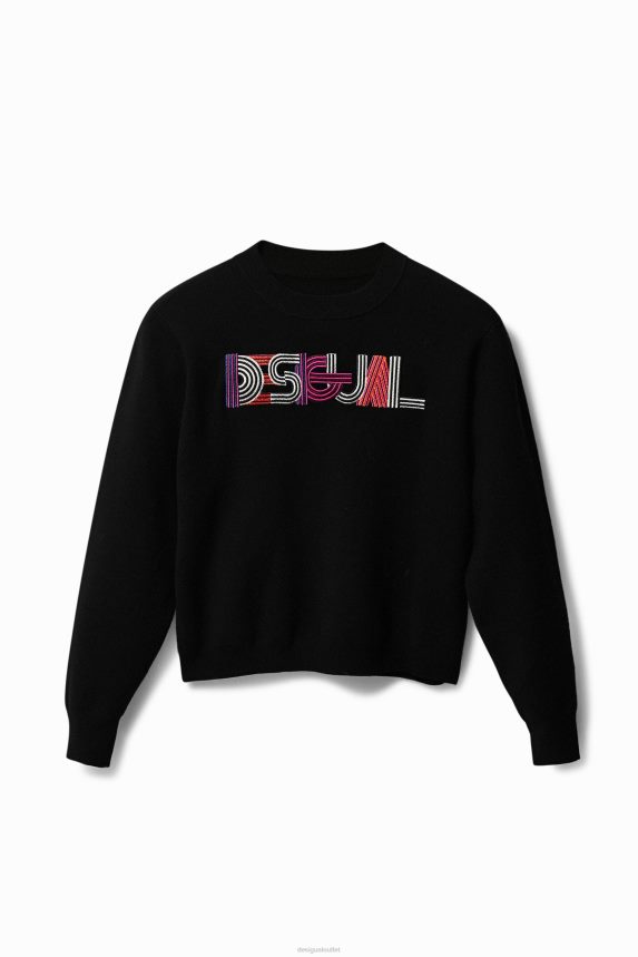 Women DesigualEmbroidered knit jumper Clothing 68X2401083