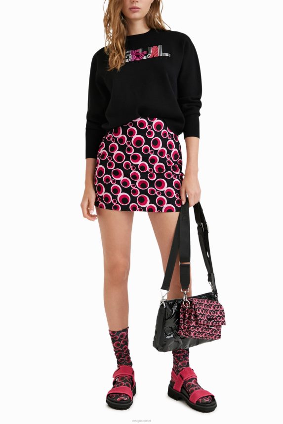 Women DesigualEmbroidered knit jumper Clothing 68X2401083