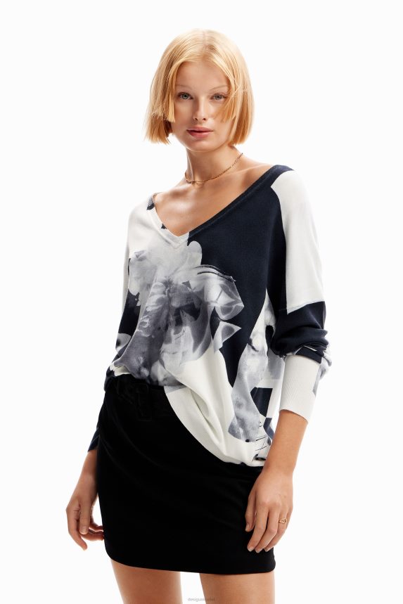 Women DesigualFine collage pullover Clothing 68X24011