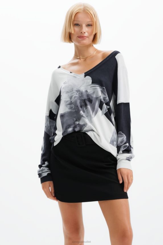 Women DesigualFine collage pullover Clothing 68X24011