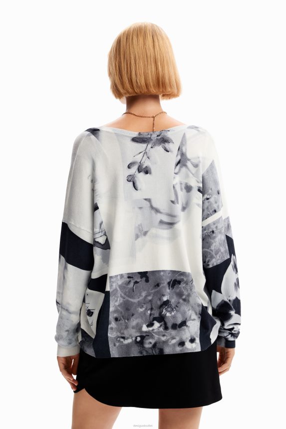 Women DesigualFine collage pullover Clothing 68X24011