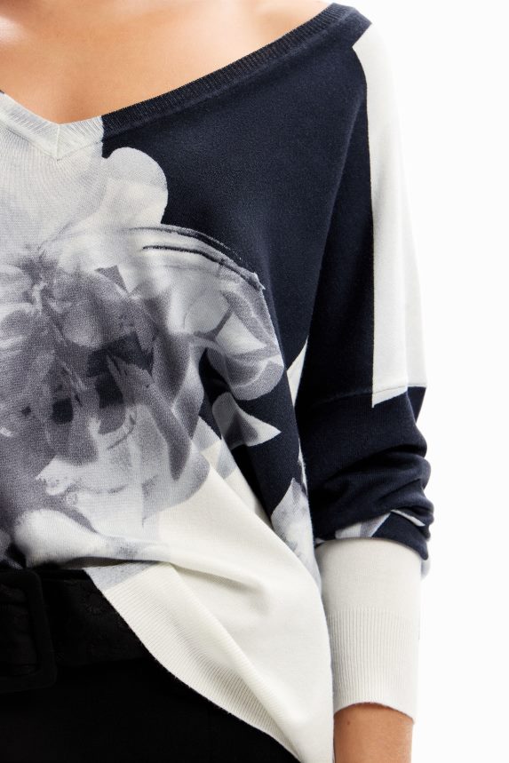 Women DesigualFine collage pullover Clothing 68X24011