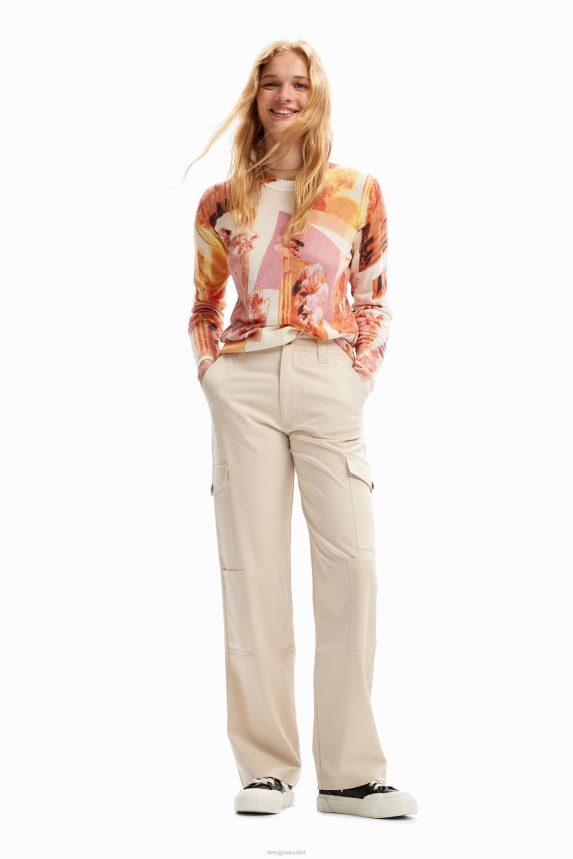 Women DesigualFine collage pullover Clothing 68X24012