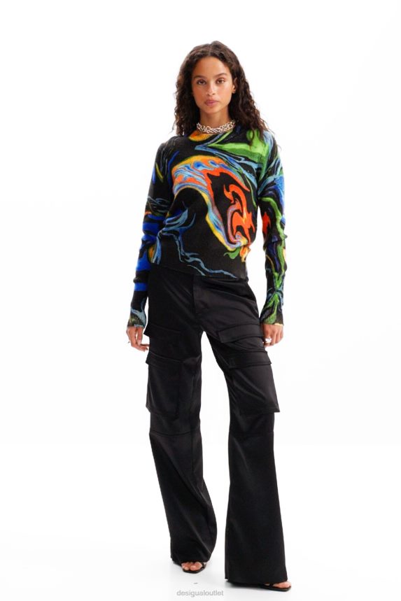 Women DesigualMarbled pullover Clothing 68X240992