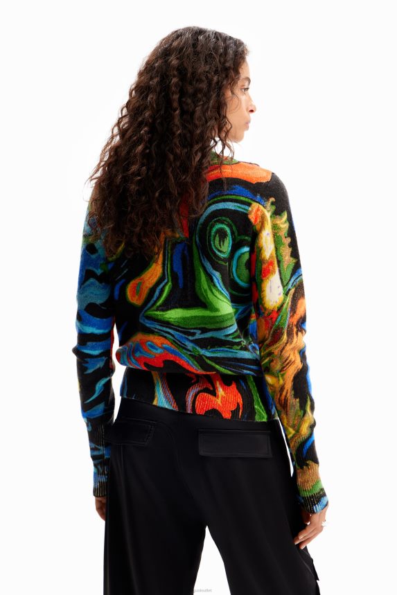 Women DesigualMarbled pullover Clothing 68X240992