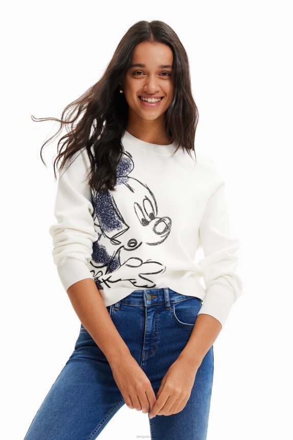 Women DesigualMickey Mouse embroidered pullover Clothing 68X240351
