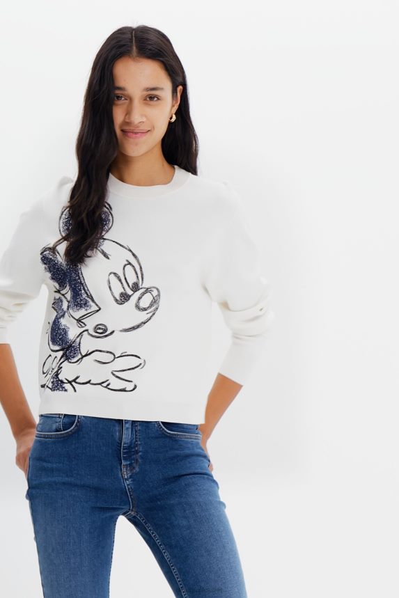 Women DesigualMickey Mouse embroidered pullover Clothing 68X240351