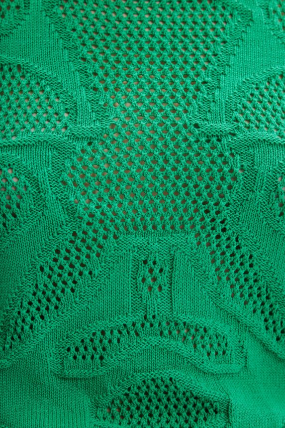 Women DesigualOpenwork flower pullover Clothing 68X240295