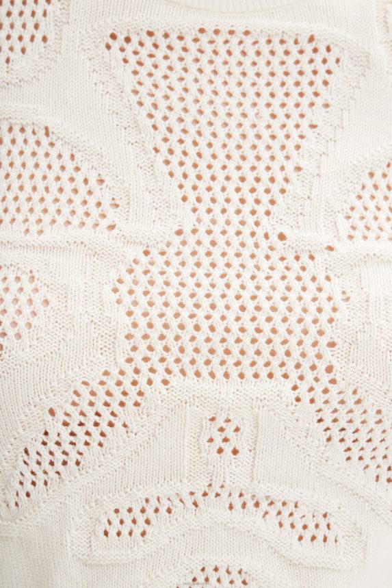 Women DesigualOpenwork flower pullover Clothing 68X240638