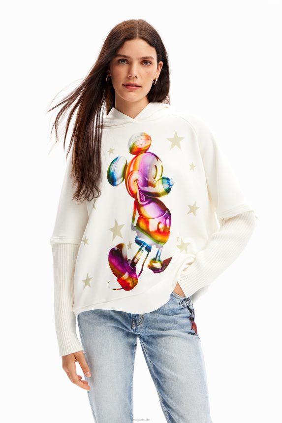 Women DesigualOversize Mickey Mouse hoodie Clothing 68X240140