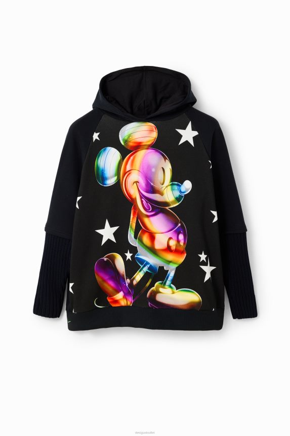 Women DesigualOversize Mickey Mouse hoodie Clothing 68X24043