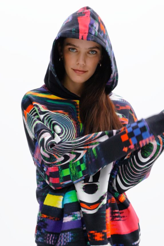 Women DesigualOversize Mickey Mouse sweatshirt Clothing 68X24034