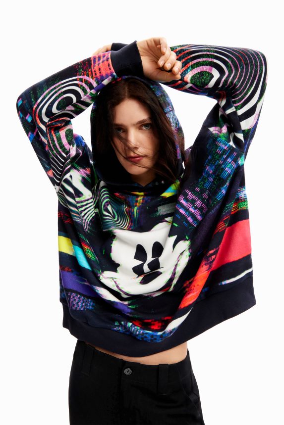 Women DesigualOversize Mickey Mouse sweatshirt Clothing 68X24034