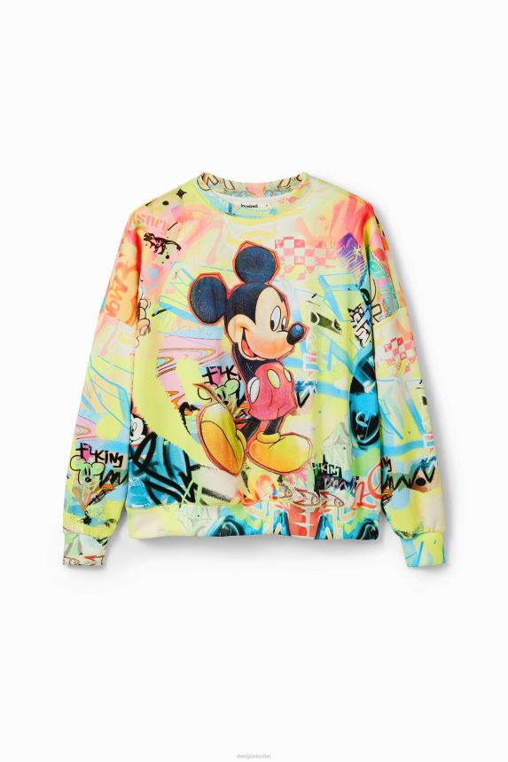 Women DesigualOversize Mickey Mouse sweatshirt Clothing 68X2407