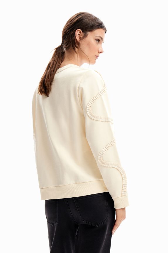 Women DesigualPleated strip sweatshirt Clothing 68X24026