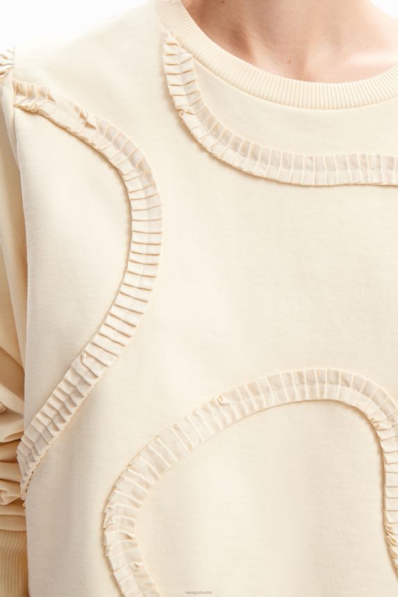 Women DesigualPleated strip sweatshirt Clothing 68X24026