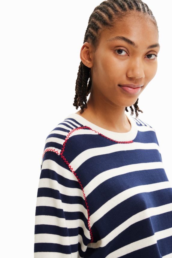 Women DesigualSailor stripes pullover Clothing 68X240836