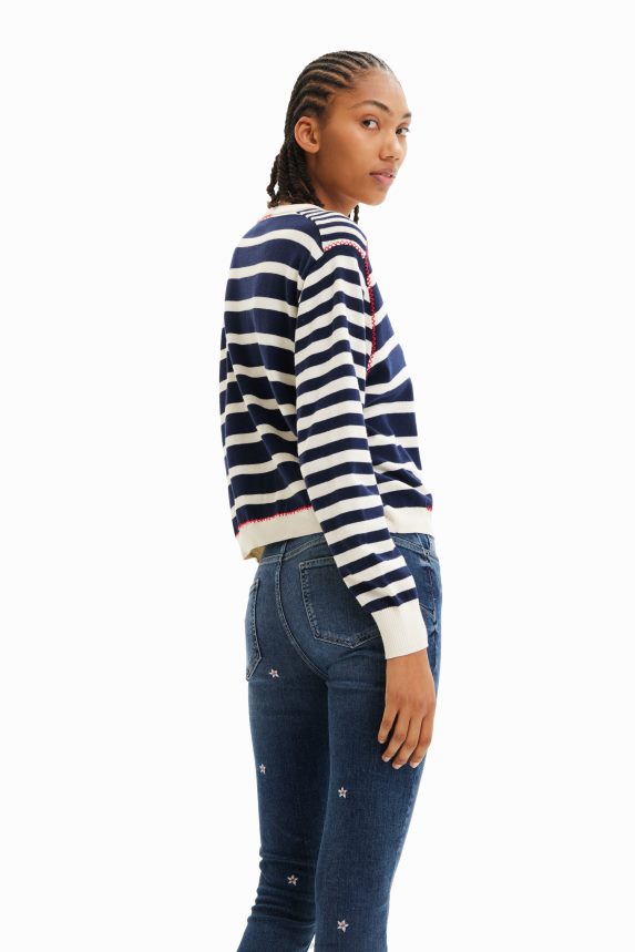 Women DesigualSailor stripes pullover Clothing 68X240836