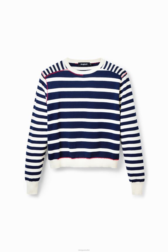Women DesigualSailor stripes pullover Clothing 68X240836