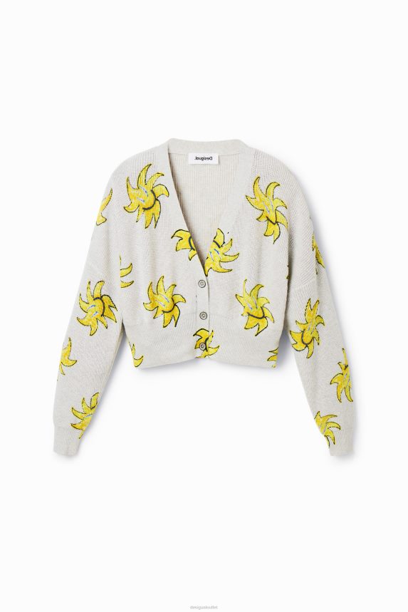 Women DesigualShort knit sun cardigan Clothing 68X240712