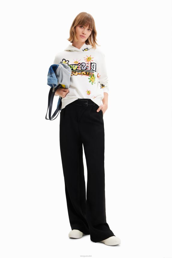 Women DesigualArty flocked sweatshirt Clothing 68X240974