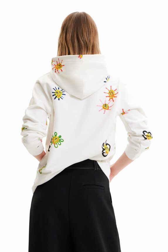 Women DesigualArty flocked sweatshirt Clothing 68X240974