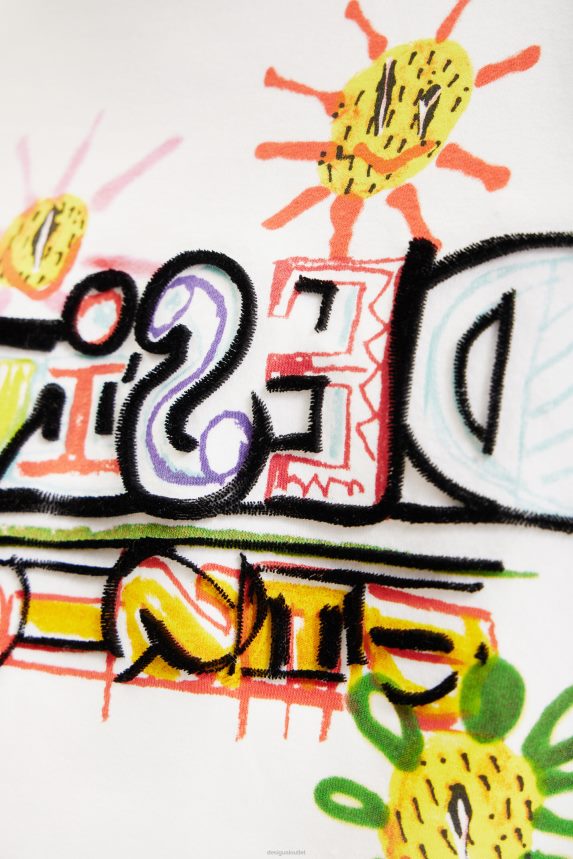 Women DesigualArty flocked sweatshirt Clothing 68X240974