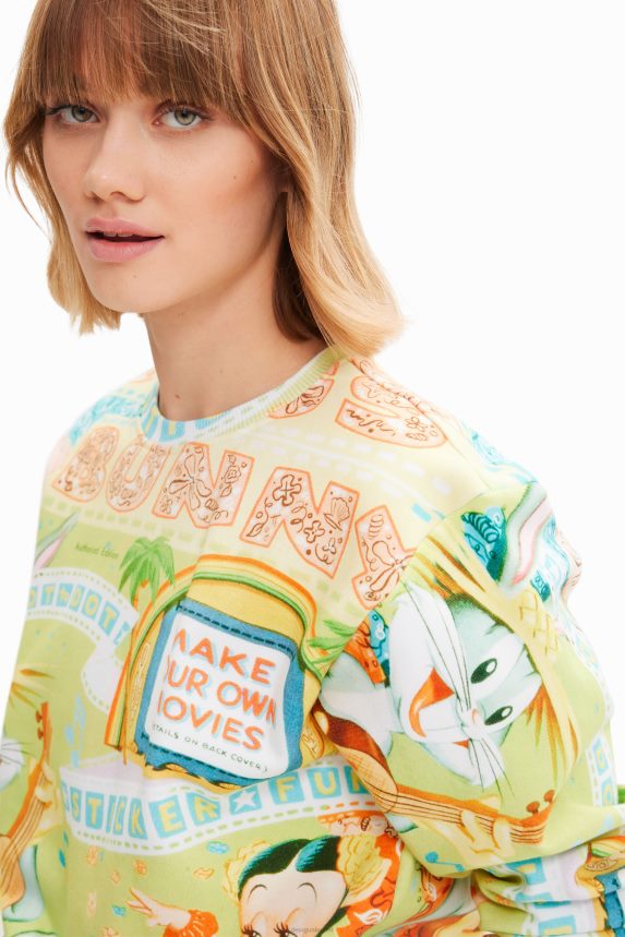 Women DesigualBugs Bunny movie sweatshirt Clothing 68X240612
