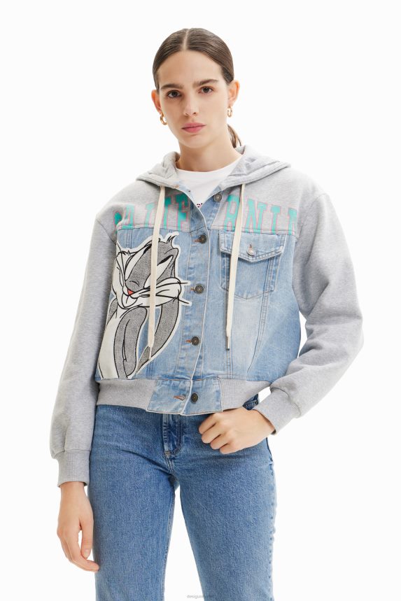Women DesigualBugs Bunny trucker sweatshirt Clothing 68X240443