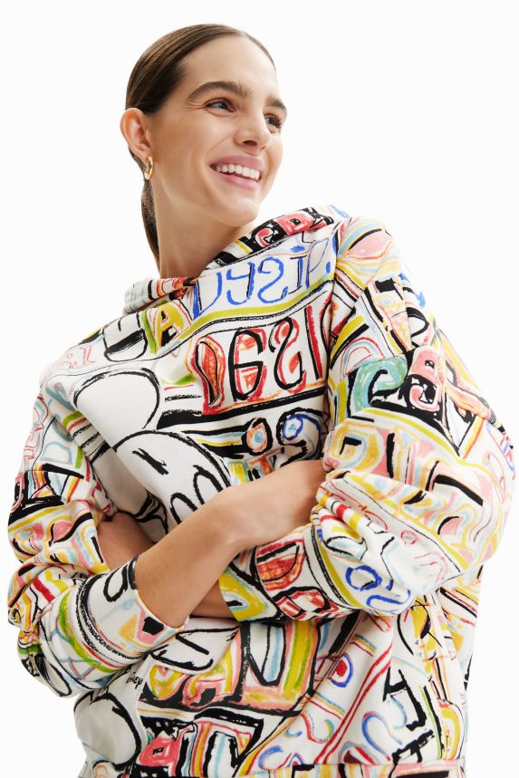 Women DesigualDisney's Mickey Mouse illustration sweatshirt Clothing 68X240920