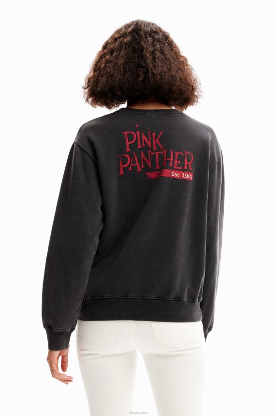 Women DesigualDistressed Pink Panther sweatshirt Clothing 68X240481