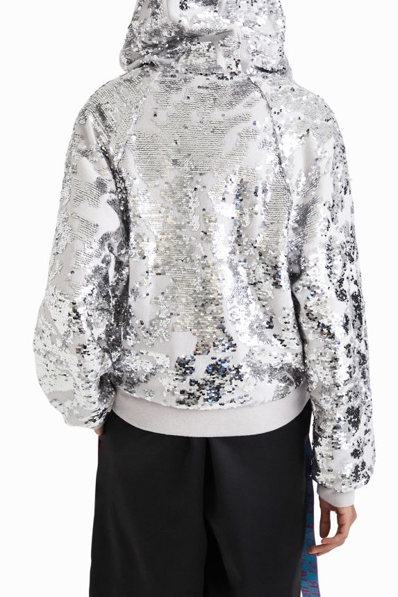 Women DesigualJohnson Hartig sequined hoodie Clothing 68X2401098