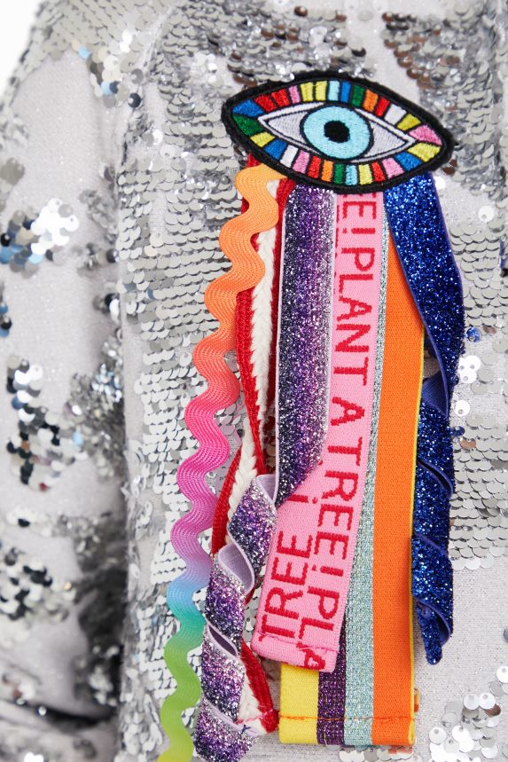 Women DesigualJohnson Hartig sequined hoodie Clothing 68X2401098