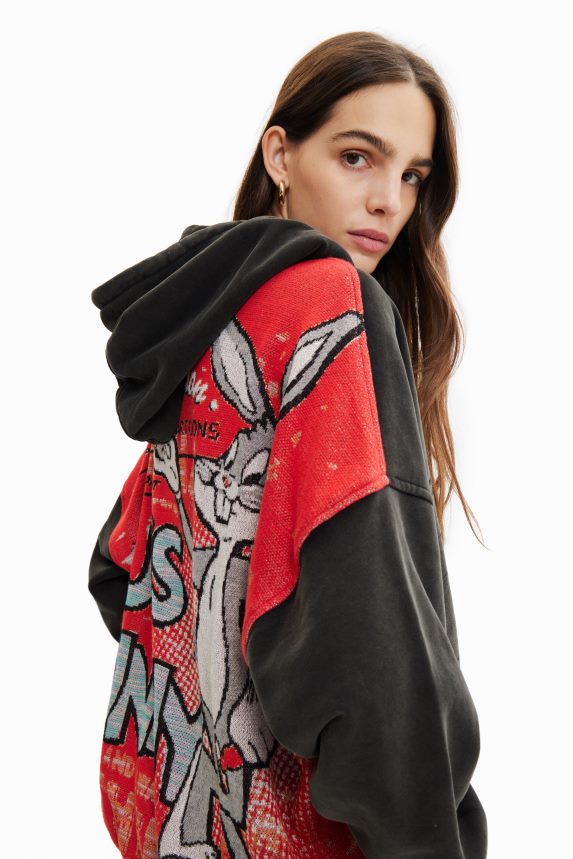 Women DesigualOversize Bugs Bunny sweatshirt Clothing 68X240943