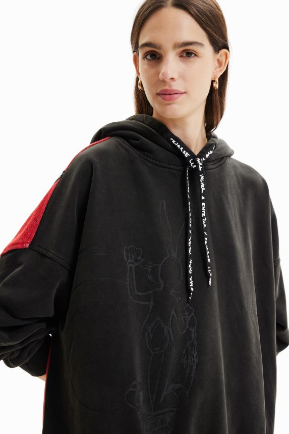 Women DesigualOversize Bugs Bunny sweatshirt Clothing 68X240943