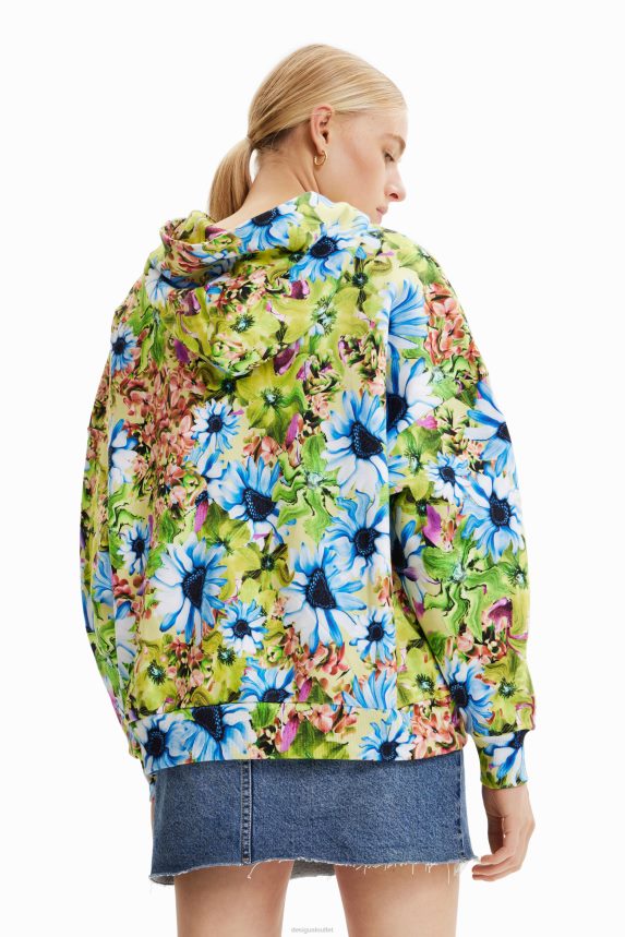 Women DesigualOversize floral sweatshirt Clothing 68X240342