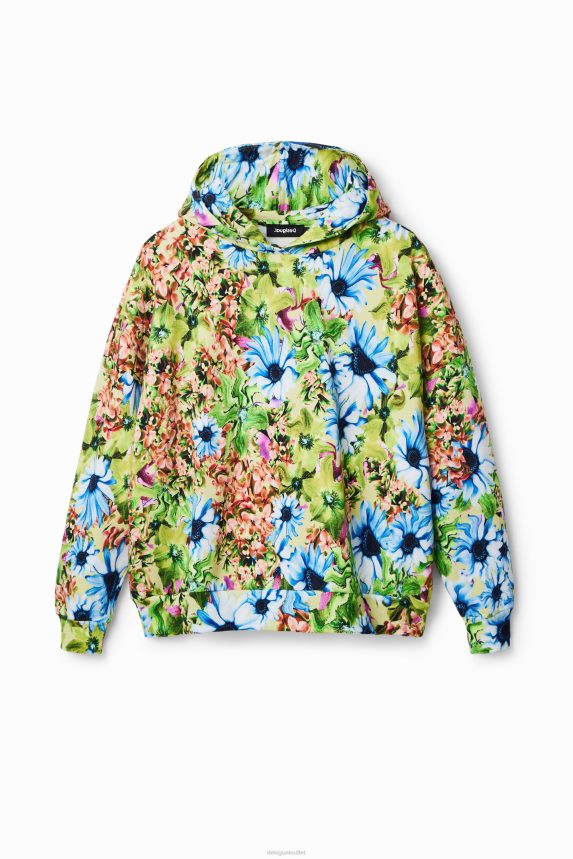 Women DesigualOversize floral sweatshirt Clothing 68X240342