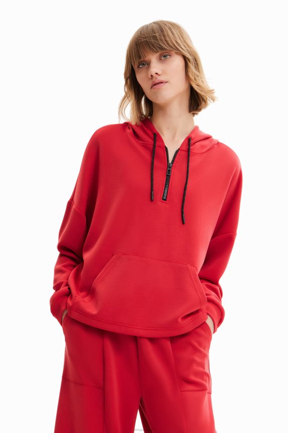 Women DesigualOversize soft-touch hoodie Clothing 68X240392