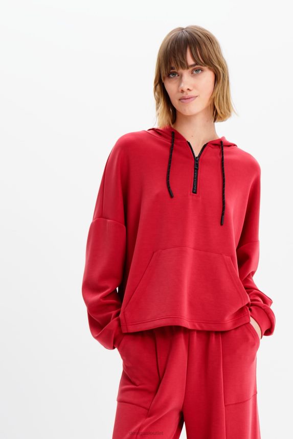 Women DesigualOversize soft-touch hoodie Clothing 68X240392
