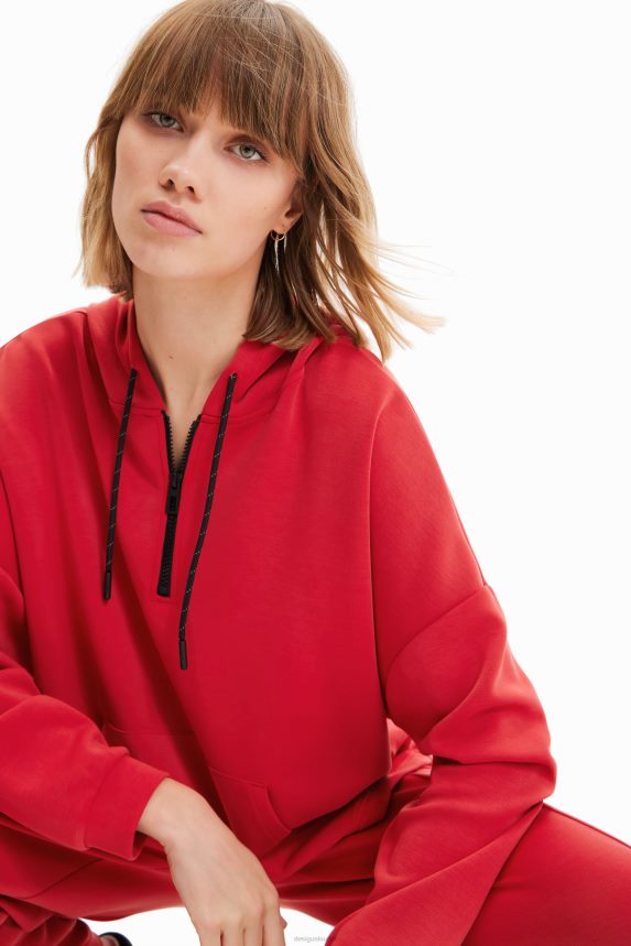 Women DesigualOversize soft-touch hoodie Clothing 68X240392