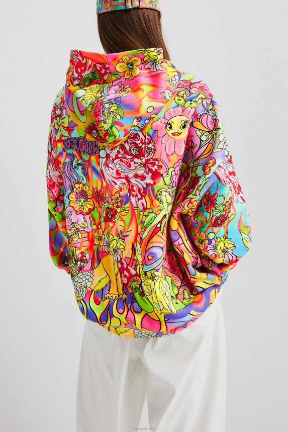 Women DesigualOversized hooded sweatshirt Clothing 68X2401030
