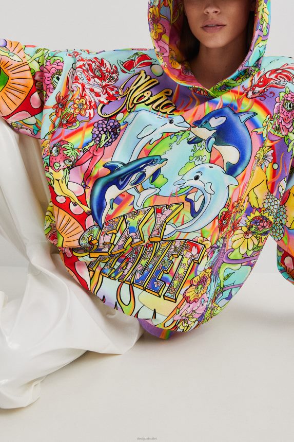 Women DesigualOversized hooded sweatshirt Clothing 68X2401030